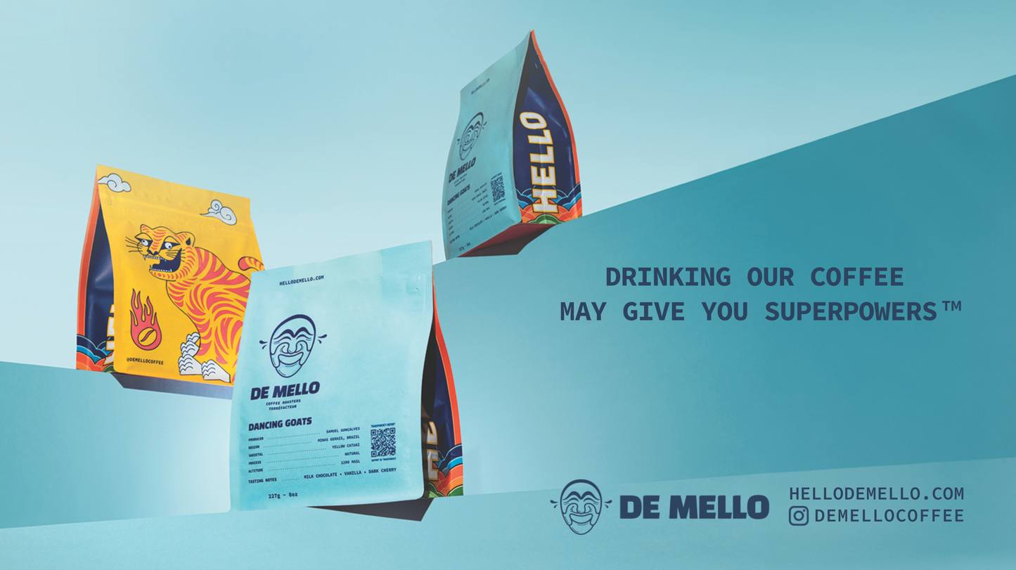 De Mello Dancing Goats Whole Bean Coffee