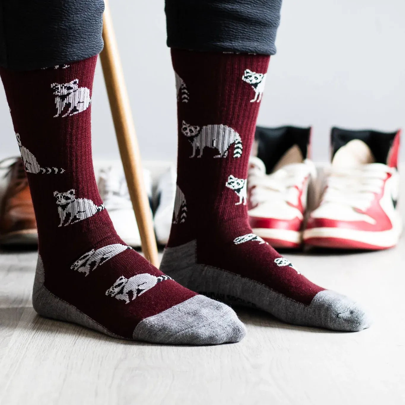 Raccoon Merino Wool Sock's Men's 7-12