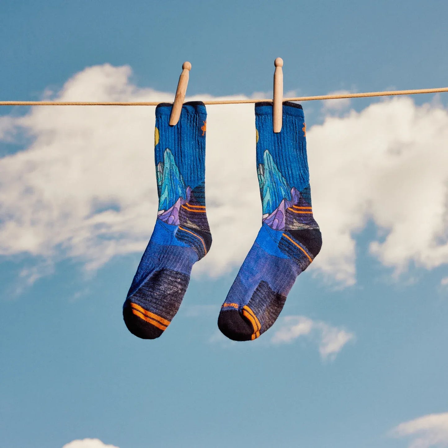 Smartwool | Hike Targeted Cushion Mountain Myth Print Crew Socks