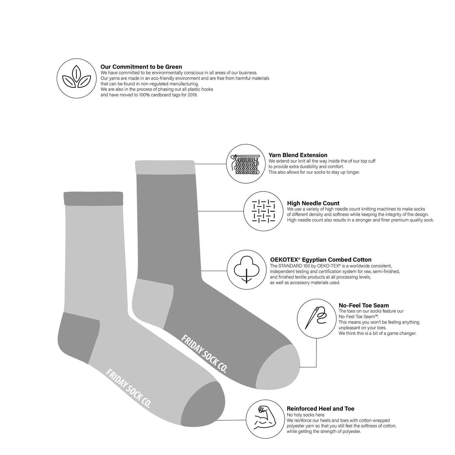 Northern Canadian Landscape Socks Men's 7-12