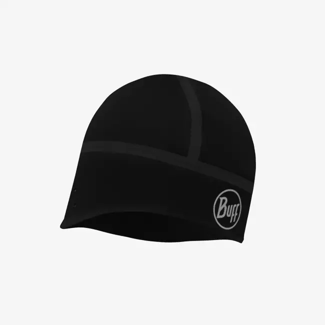Windproof Tech Fleece Hat Solid Black