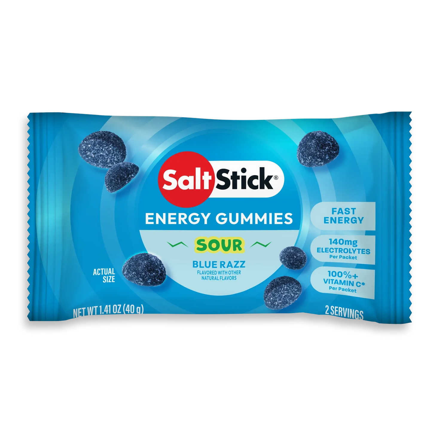 Energy Gummies Sour Blue Razz