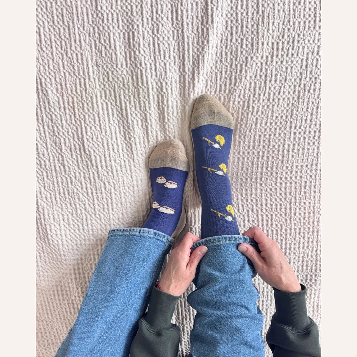 Friday Sock Co. Women's Camping S'mores Merino Wool Socks