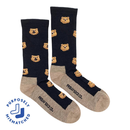 Friday Sock Co. Men's Bear Merino Wool Socks