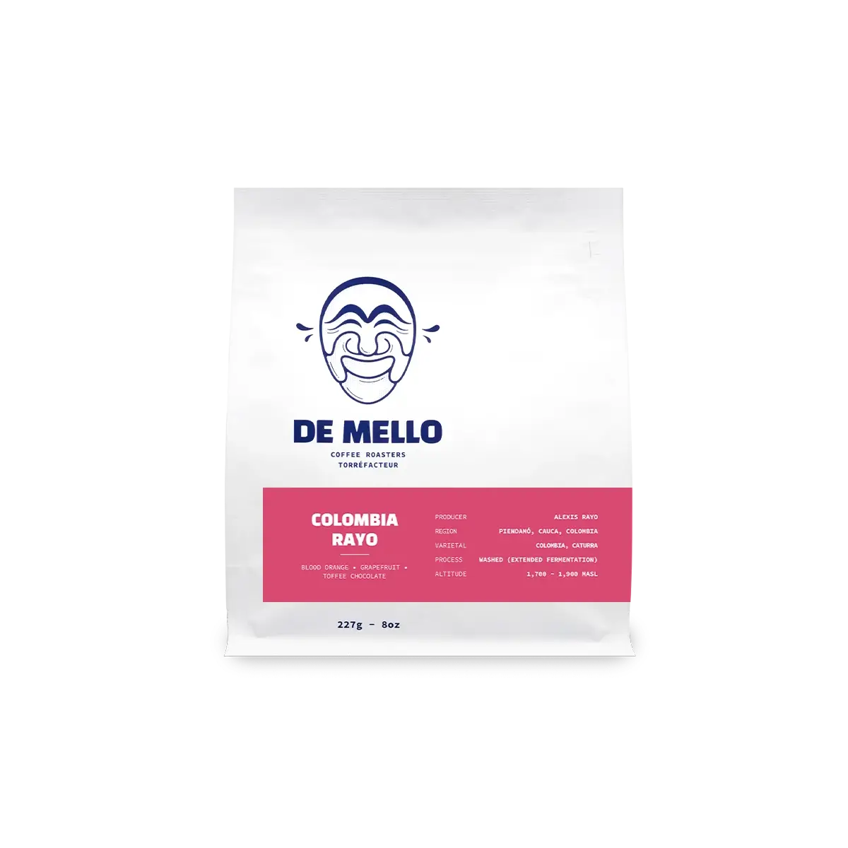 De Mello Colombia Rayo Whole Bean Coffee