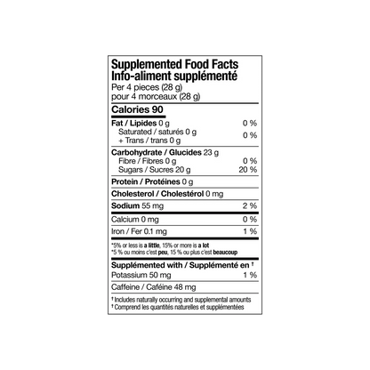 Xact Energy Chews Minis with Caffeine 250g Pouch