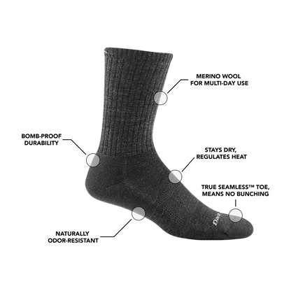 Darn Tough Men's 1657 The Standard Crew Lifestyle Socks
