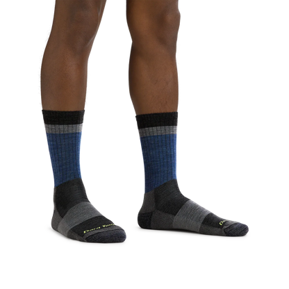 Darn Tough Men's Heady Stripe 1924 Micro Crew Lightweight Hiking Socks