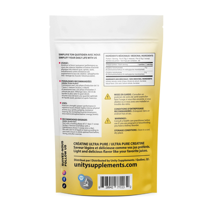 Unity Supplements | Pure Creatine Monohydrate 2.0