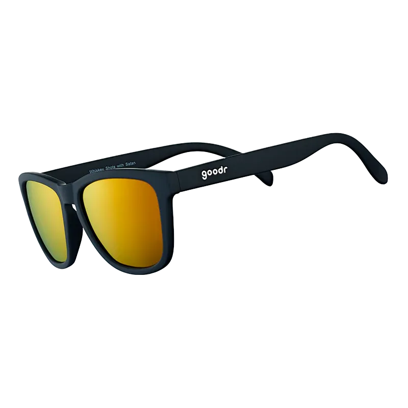 Goodr OG Whiskey Shots With Satan Sunglasses