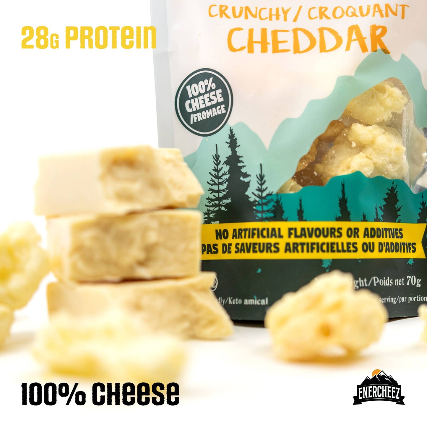 Enercheez | High Protein Cheddar Cheese Snack