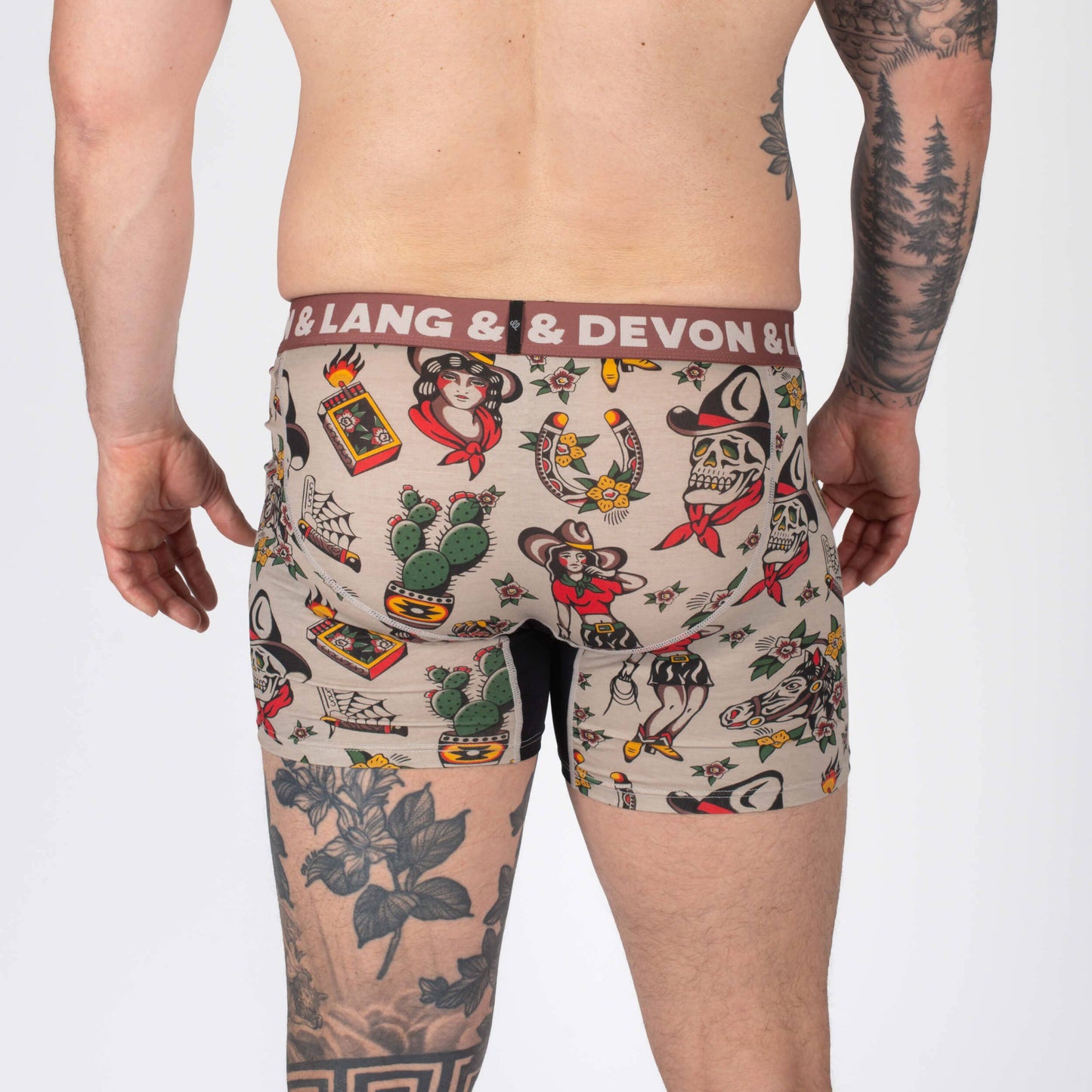 Devon & Lang Men's Journey 6" Boxer Brief - Vintage Outlaw