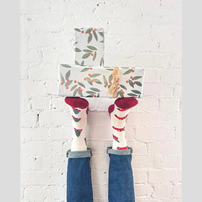 Friday Sock Co. Men's Christmas Truck Merino Wool Socks