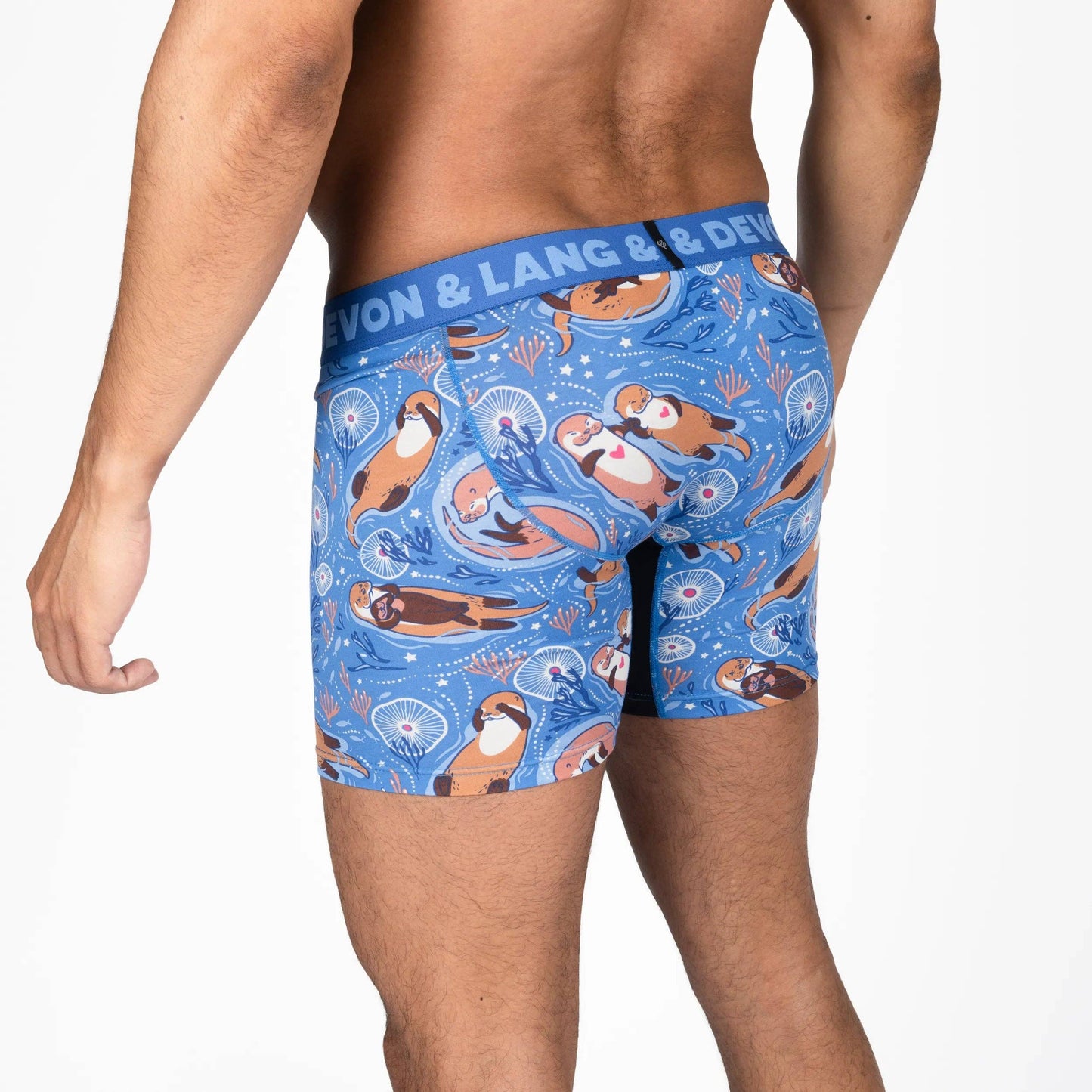 Devon & Lang Men's Journey 6" Boxer Brief - Otters