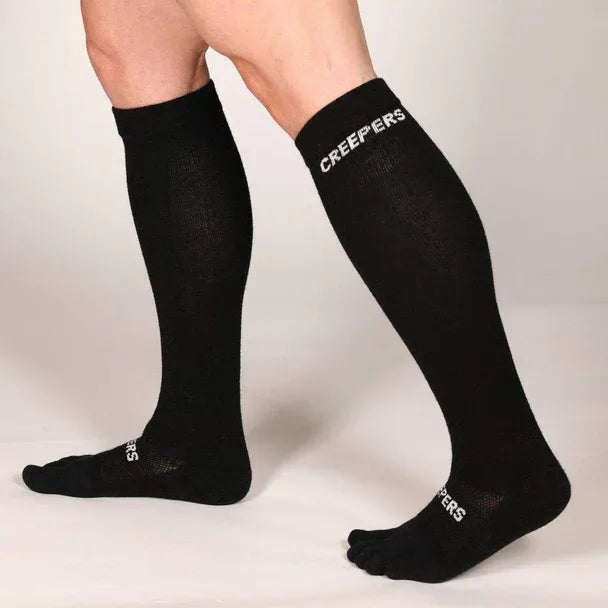 Creepers | Over-the-Calf Merino Toe Socks