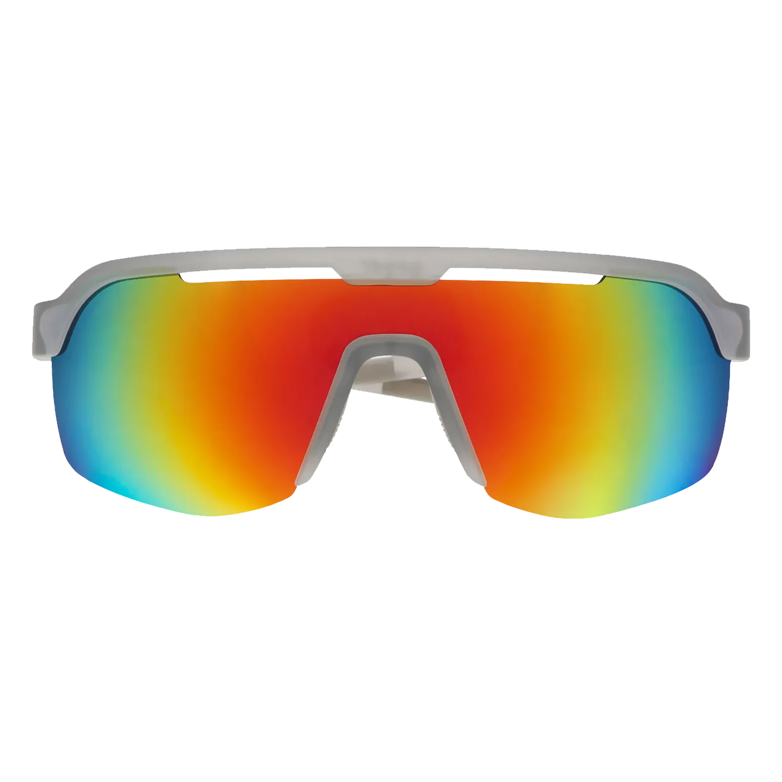 Goodr BOLT G Too Lit To Quit performance sunglasses with orange reflective lenses.