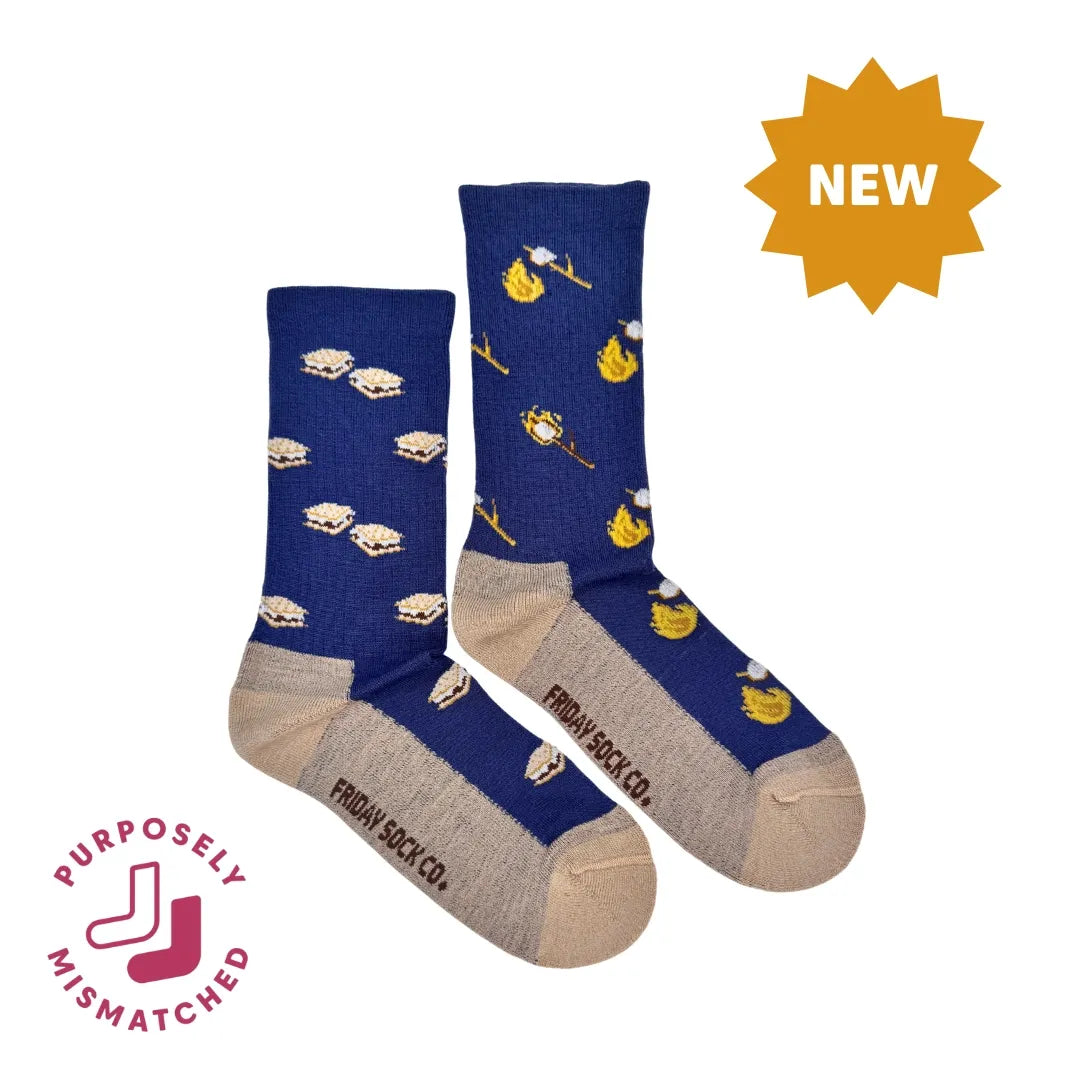 Friday Sock Co. Women's Camping S'mores Merino Wool Socks