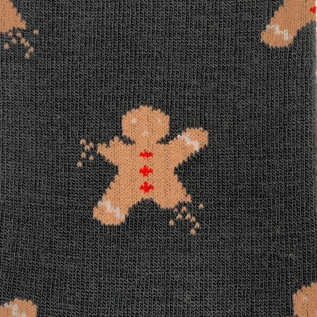 Friday Sock Co. Men's Gingerbread Bite Merino Wool Socks