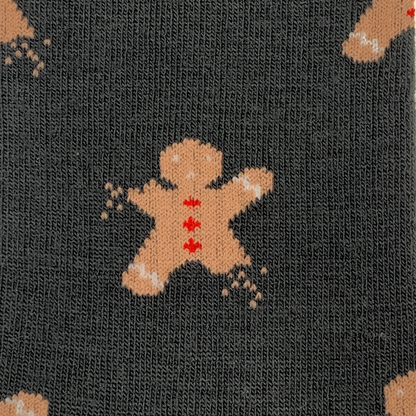 Friday Sock Co. Men's Gingerbread Bite Merino Wool Socks