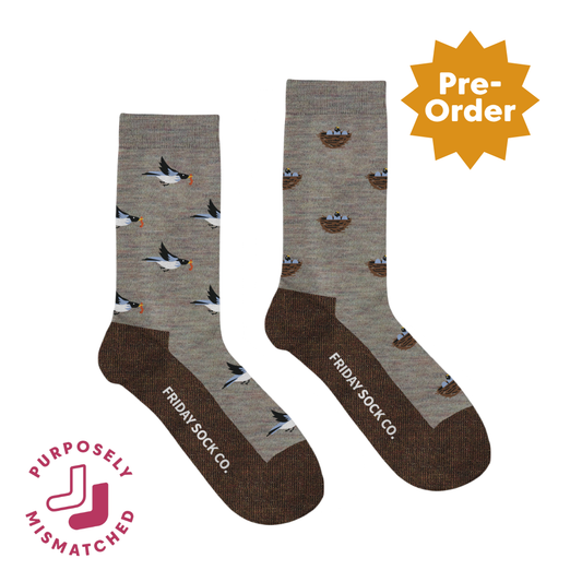 Friday Sock Co. Women's Baby Bird & Mama Bird Merino Wool Socks