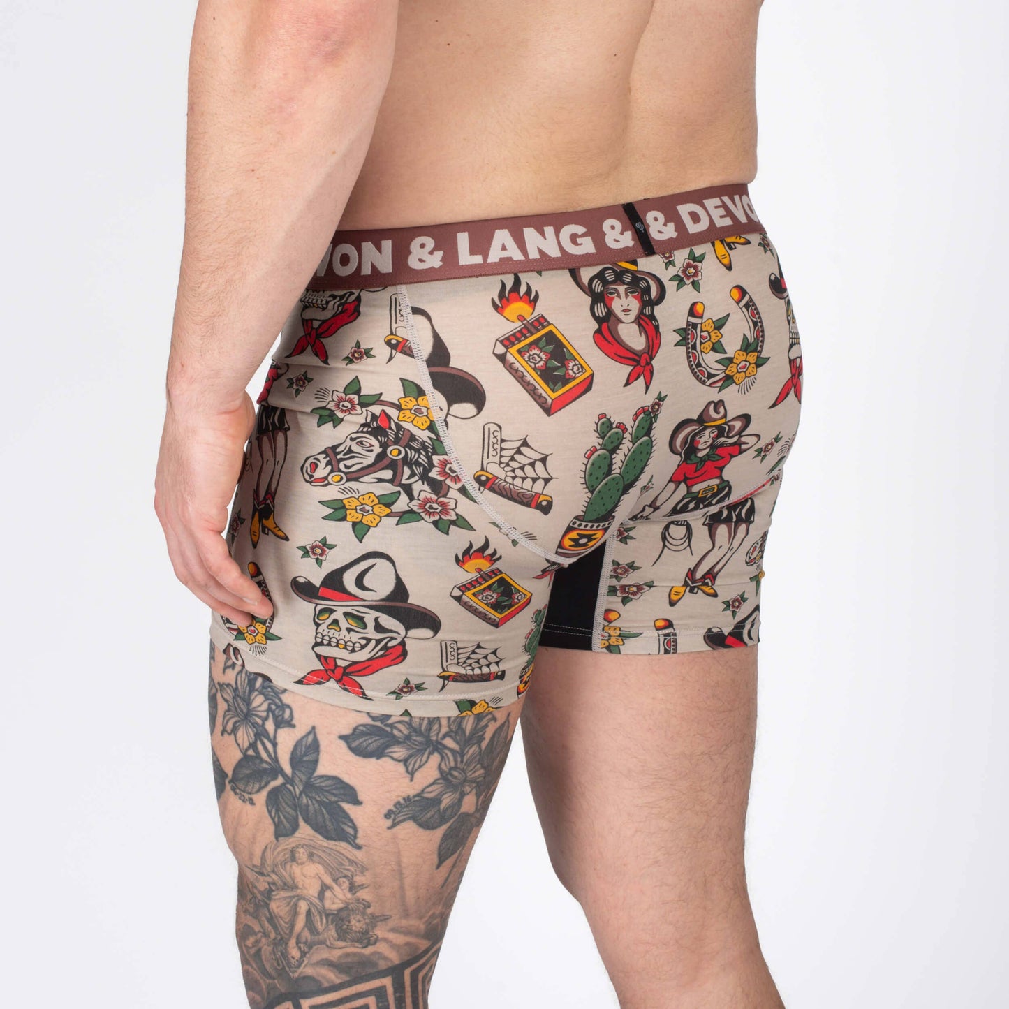 Devon & Lang Men's Journey 6" Boxer Brief - Vintage Outlaw