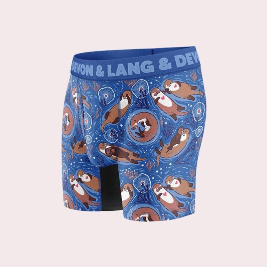 Devon & Lang Men's Journey 6" Boxer Brief - Otters