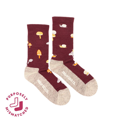 Friday Sock Co. Women's Mushroom Merino Wool Socks