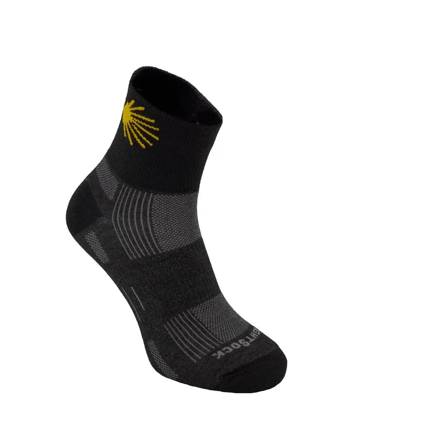 Wrightsock Eco Explore Quarter Camino Socks showing double-layer anti-blister construction and quarter height profile.