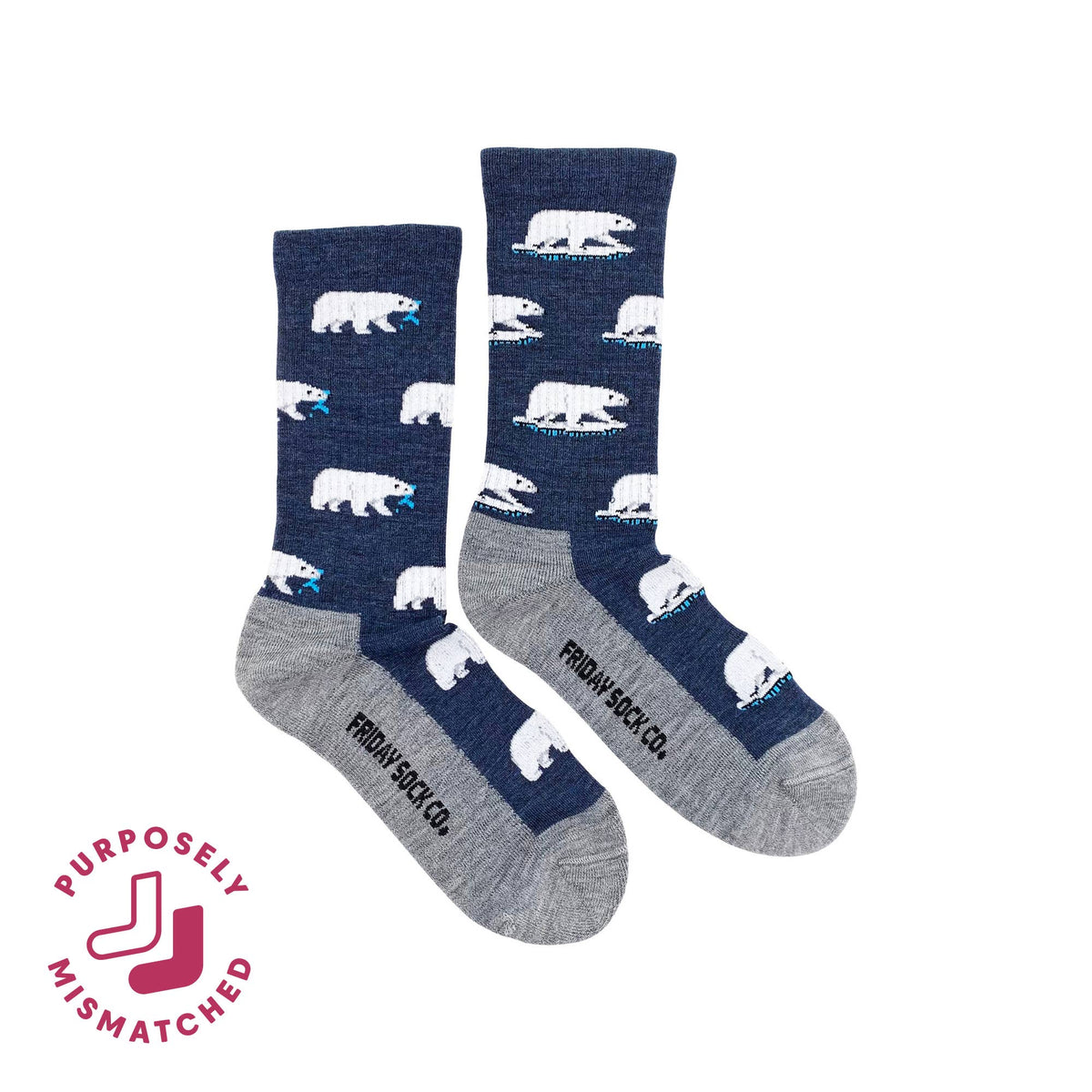 Friday Sock Co. Women's Polar Bear Merino Wool Socks
