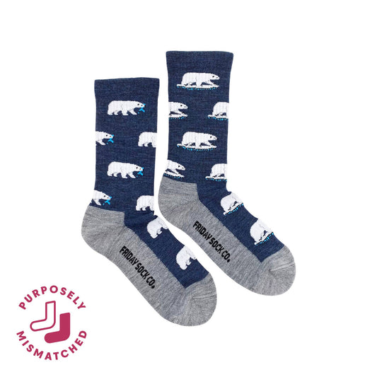 Friday Sock Co. Women's Polar Bear Merino Wool Socks