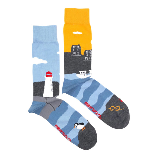 East Coast Canadian Landscape Socks Men's 7-12