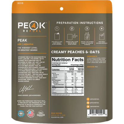 Peak Refuel | Creamy Peaches and Oats Trail Breakfast