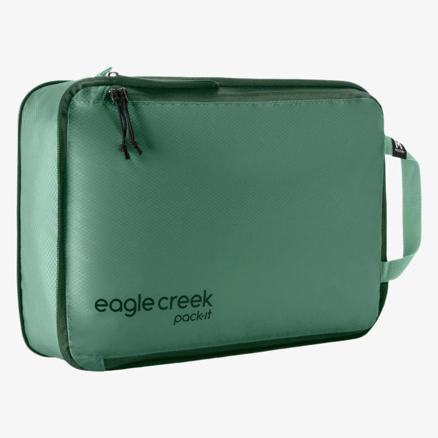 Green Eagle Creek packing cube on a white background