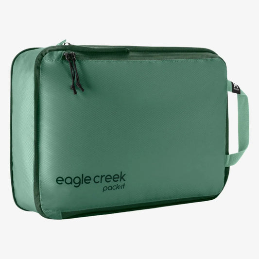 Green Eagle Creek packing cube on a white background