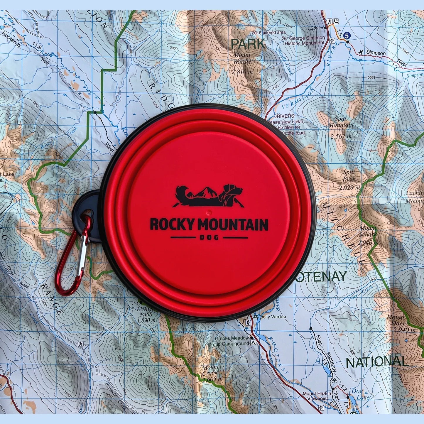 Rocky Mountain Dog Collapsible Trail Bowl
