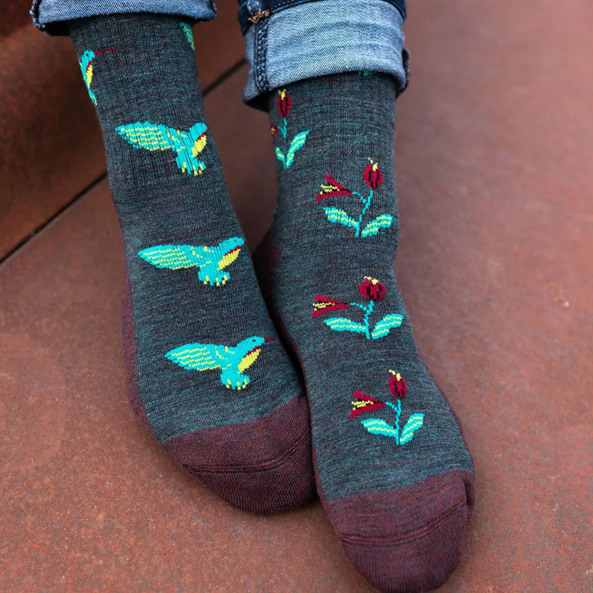Friday Sock Co. Women's Hummingbird Merino Wool Socks