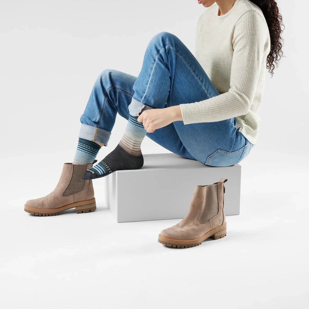 Smartwool Women's Everyday Stitch Stripe Crew Socks
