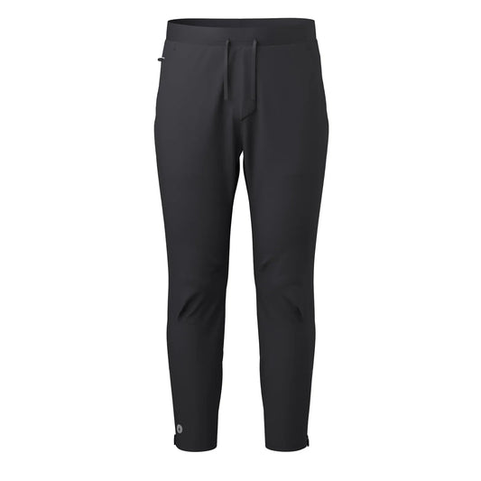 Black Smartwool Active Running pants with a drawstring waistband, displayed on a clean white background.