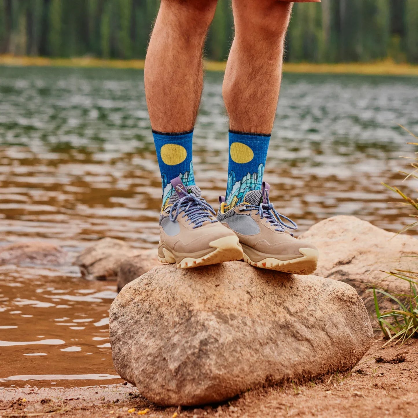 Smartwool | Hike Targeted Cushion Mountain Myth Print Crew Socks