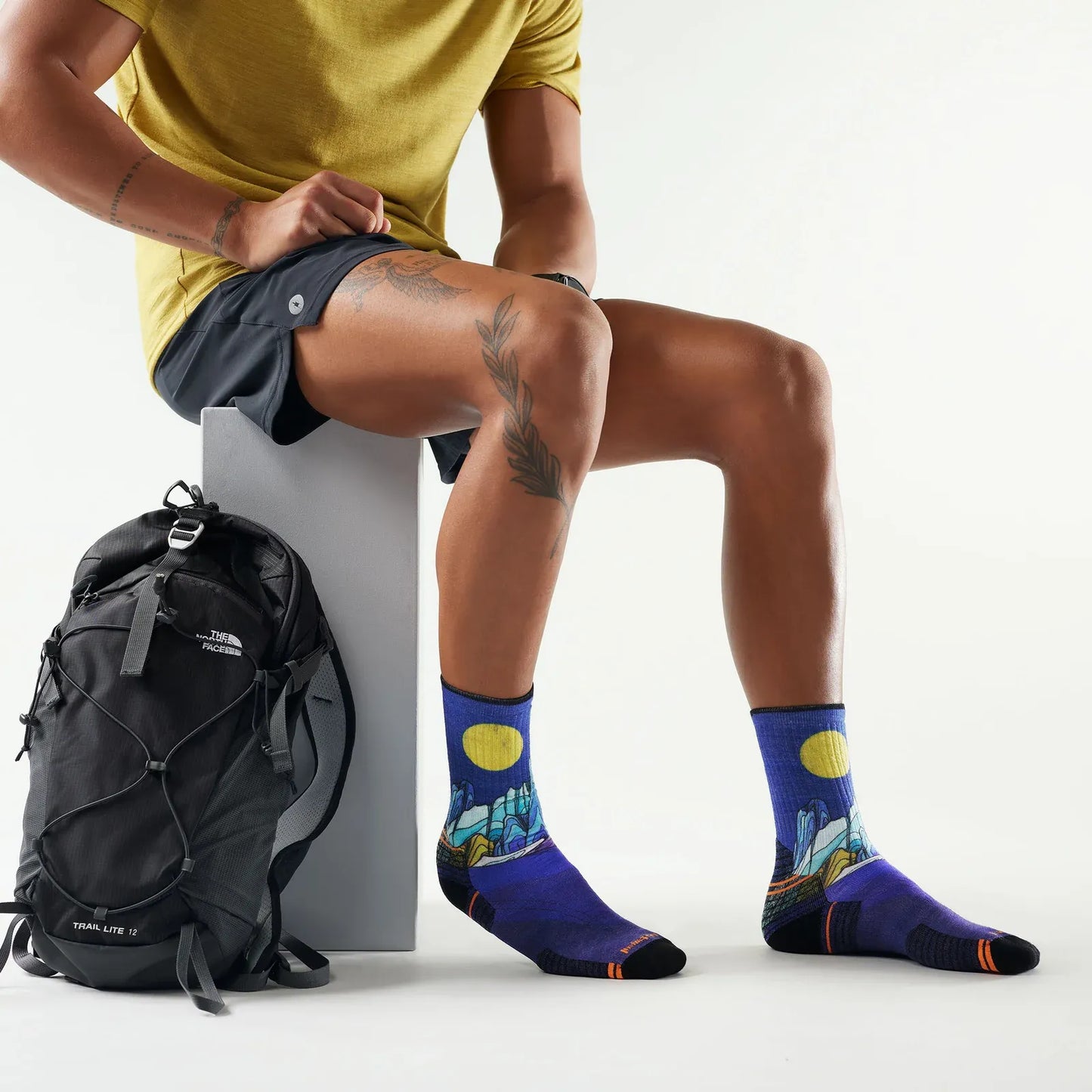 Smartwool | Hike Targeted Cushion Mountain Myth Print Crew Socks