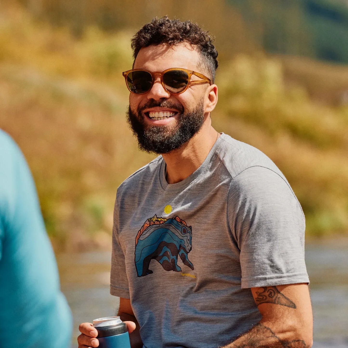 Smartwool Men's Bear Strata Active Short Sleeve Graphic Tee