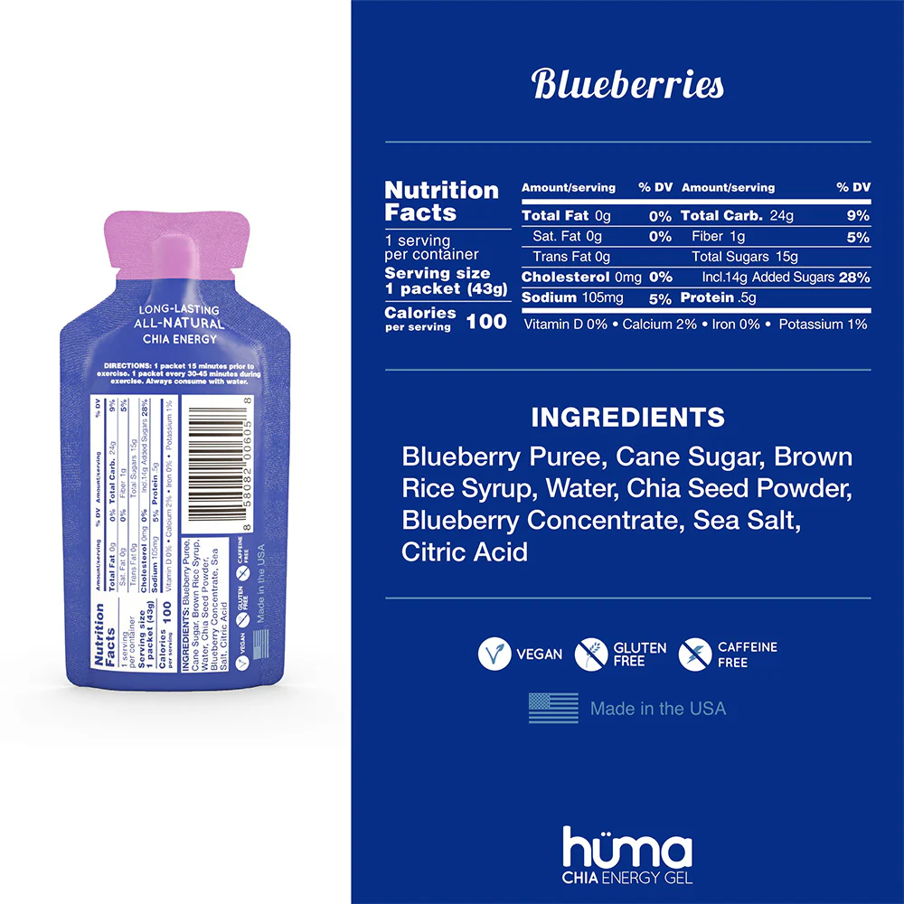 Hüma | Blueberry Energy Gel