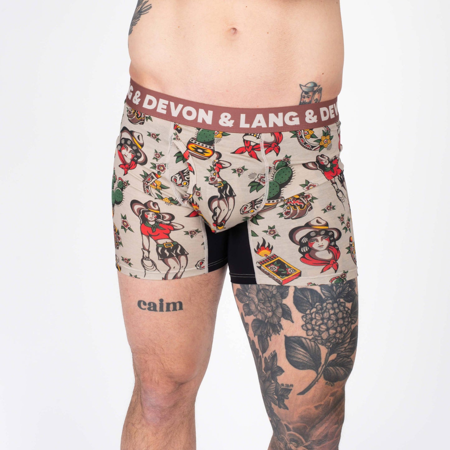 Devon & Lang Men's Journey 6" Boxer Brief - Vintage Outlaw