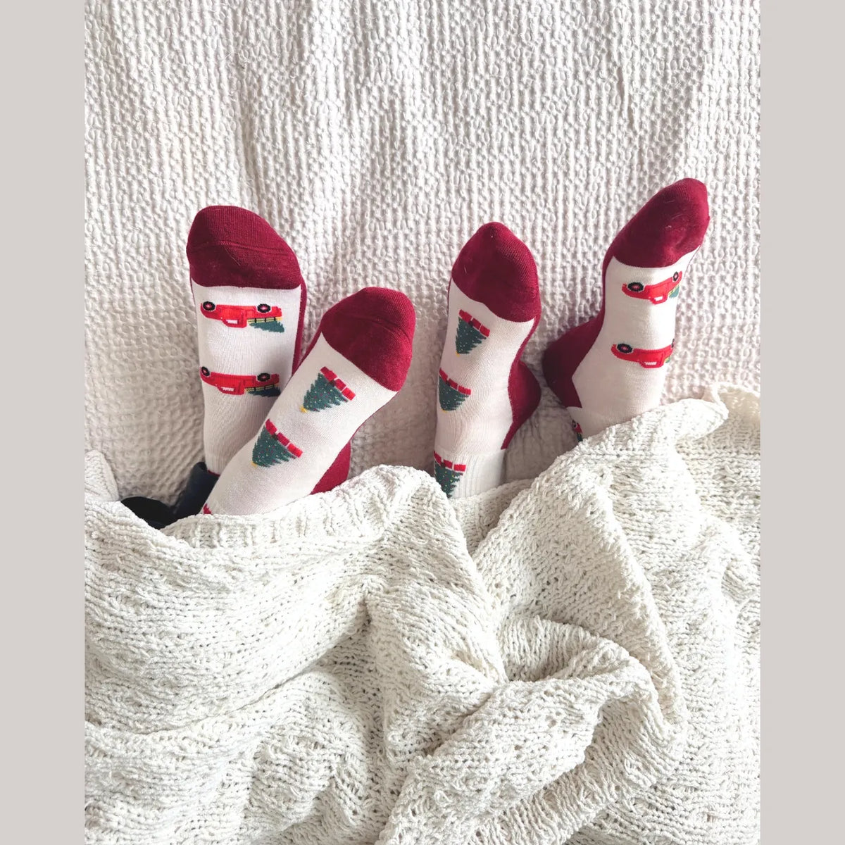 Friday Sock Co. Women's Christmas Truck Merino Wool Socks
