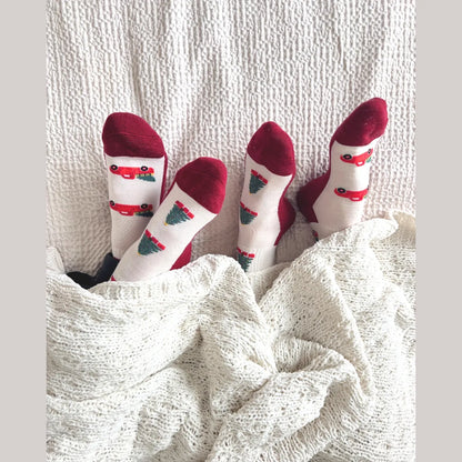 Friday Sock Co. Women's Christmas Truck Merino Wool Socks