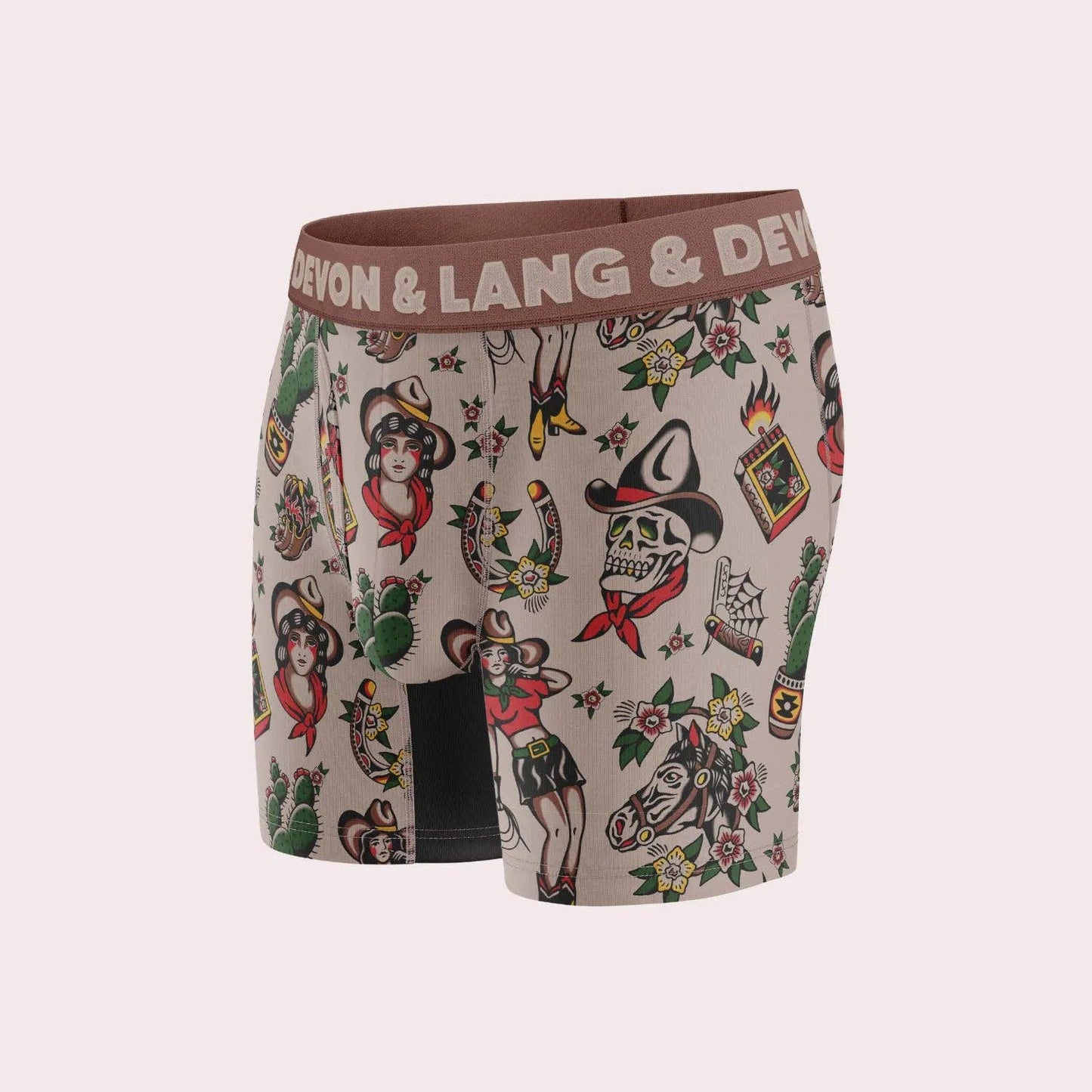 Devon & Lang Men's Journey 6" Boxer Brief - Vintage Outlaw