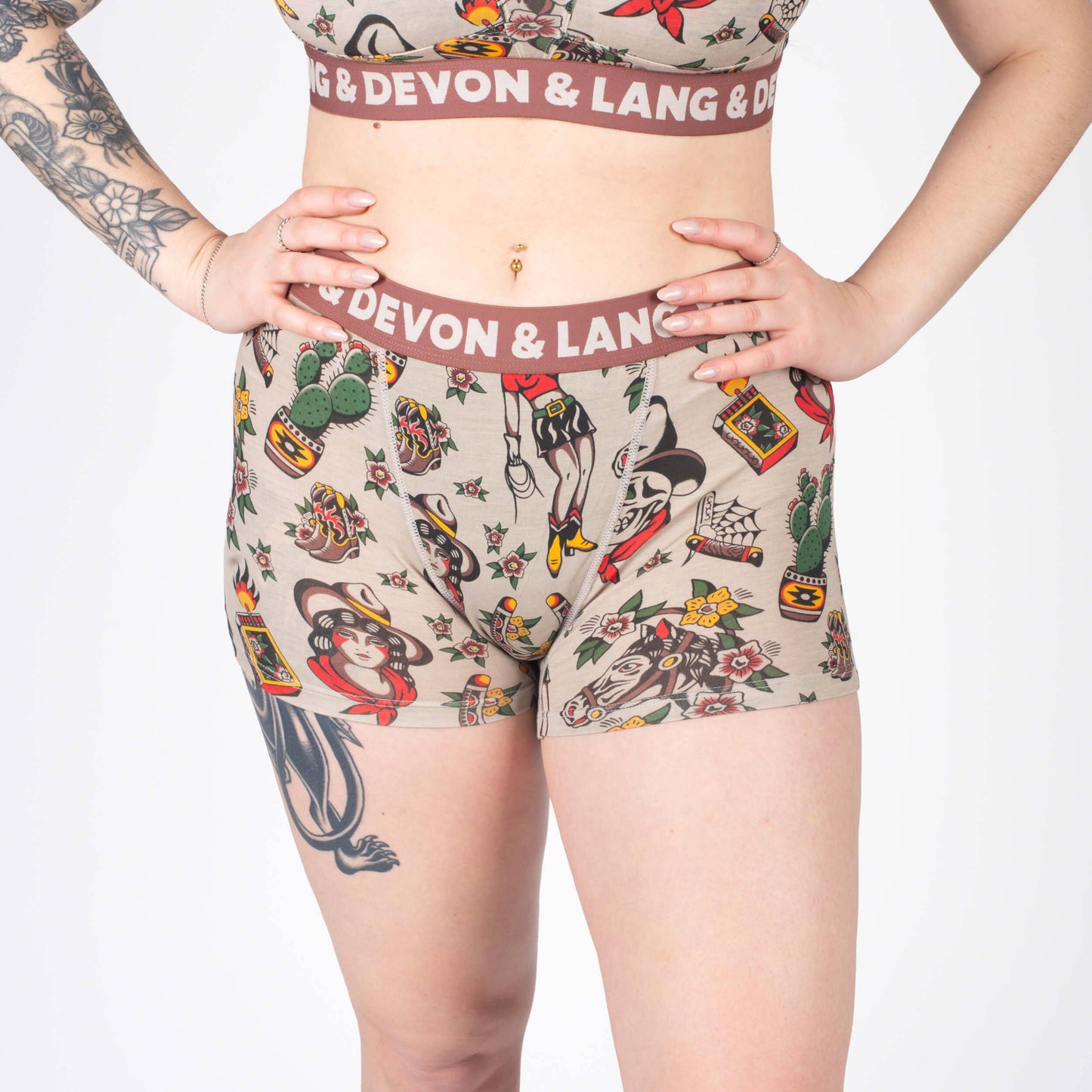 Devon & Lang Women's Bria 2.5" Boyshort - Vintage Outlaw