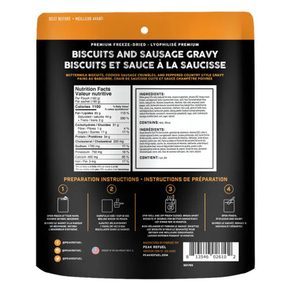 Peak Refuel | Biscuits & Sausage Gravy