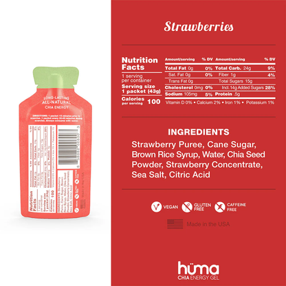 Hüma | Strawberries Energy Gel