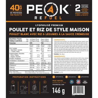 Peak Refuel Homestyle Chicken & Rice - High-Energy Trail Meal